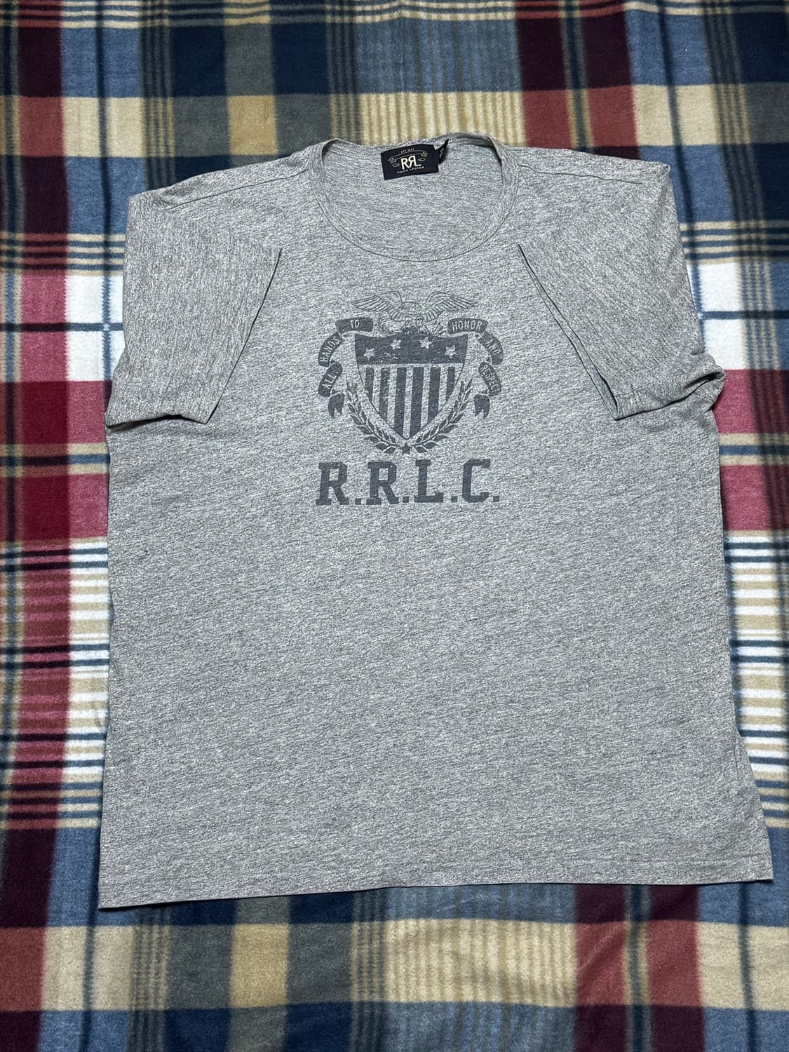 더블알엘(RRL) 반팔 티셔츠 (그레이) 상품이미지1