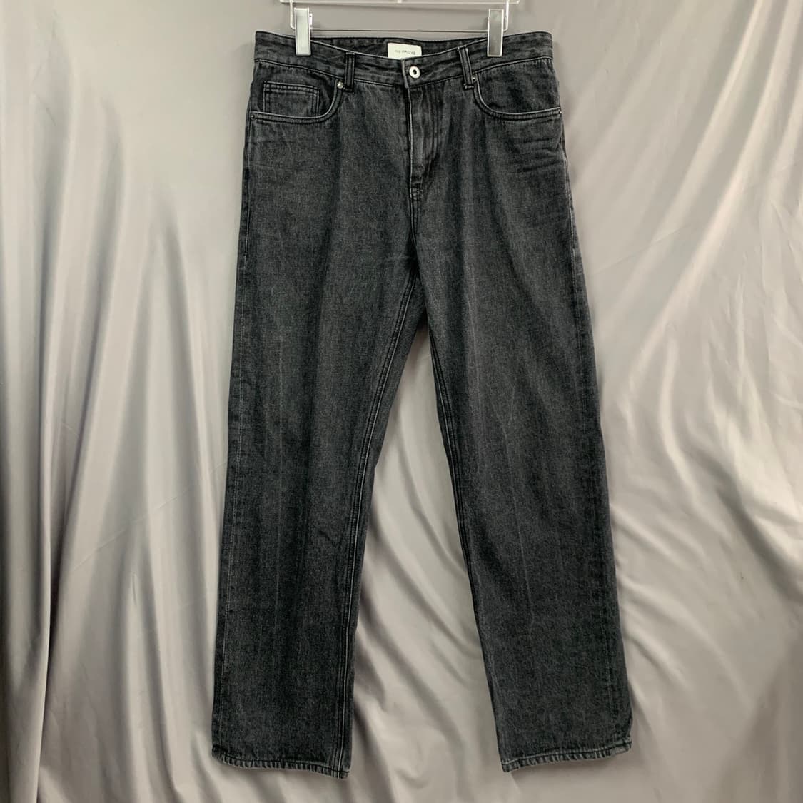 M HIS 헤지스 일자 흑청 데님 청바지 상품이미지1