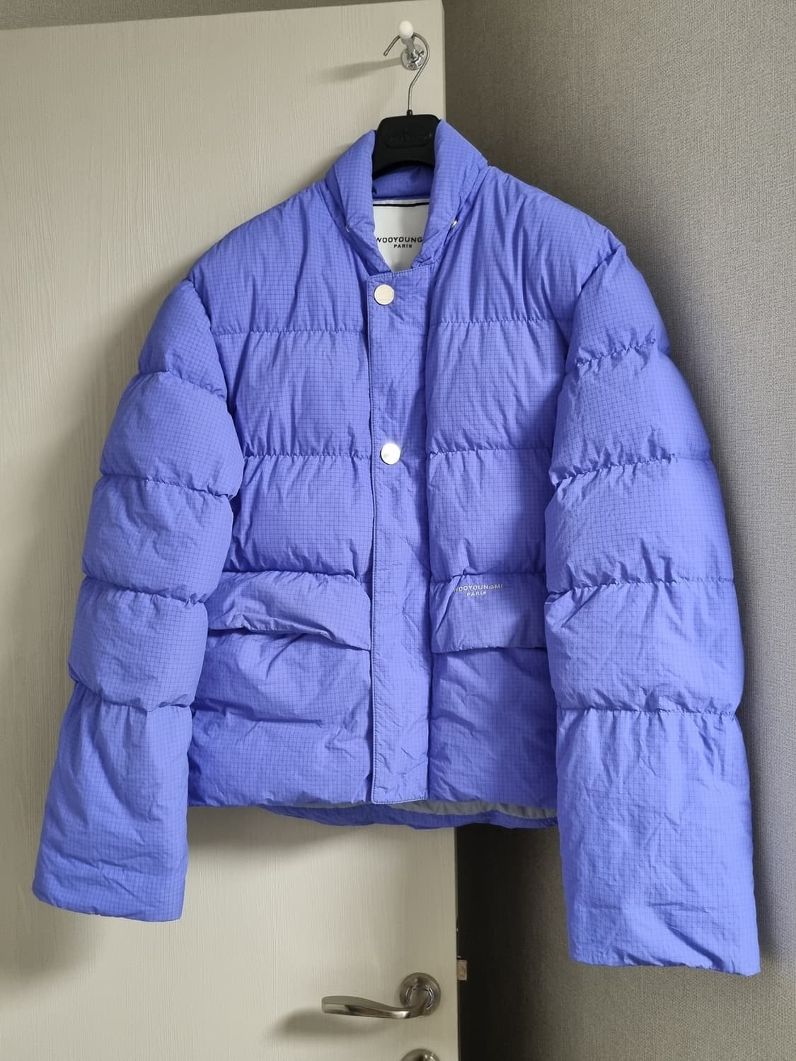 우영미 커프스 패딩 퍼플 상품이미지1