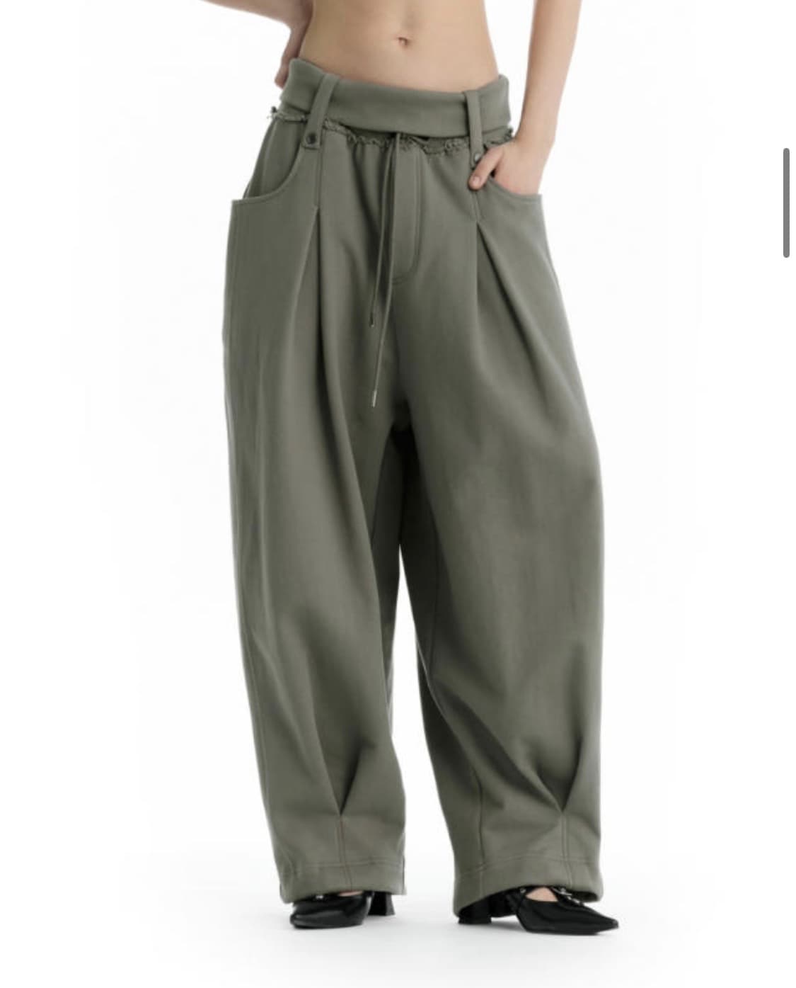 트리밍버드 Double Waist Sweat Pants [Khaki] 상품이미지5