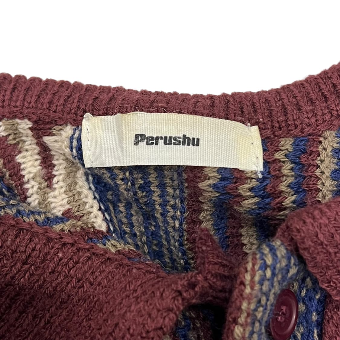 빈티지 에스닉 케이블 카라니트 s08700 상품이미지7