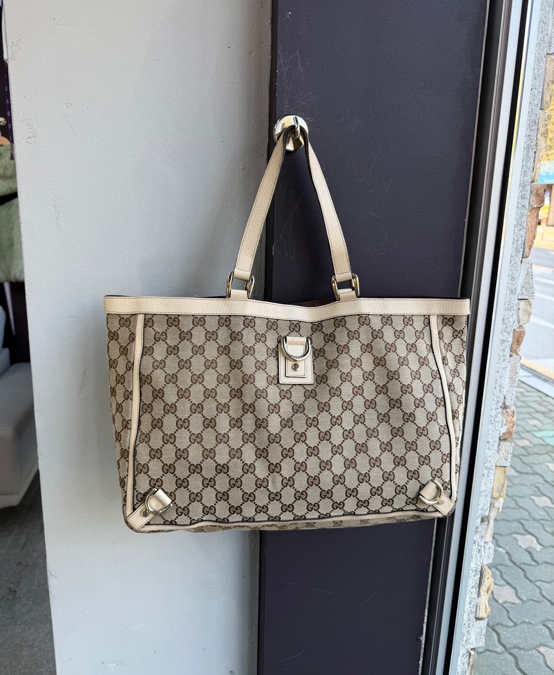 구찌 D링 GG 자카드 캔버스 토트백.쇼퍼백 상품이미지3