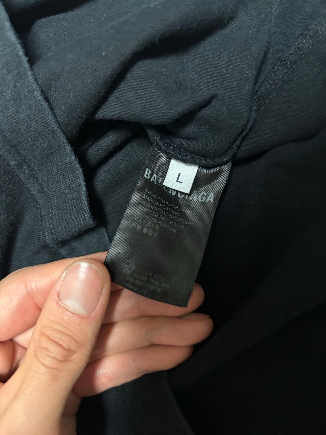 [정품] 발렌시아가 웨이브 로고 반팔티 L 상품이미지5