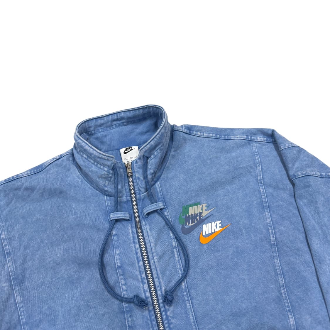 나이키 빈티지 데님 풀 집업 자켓 블루 2XL 상품이미지2