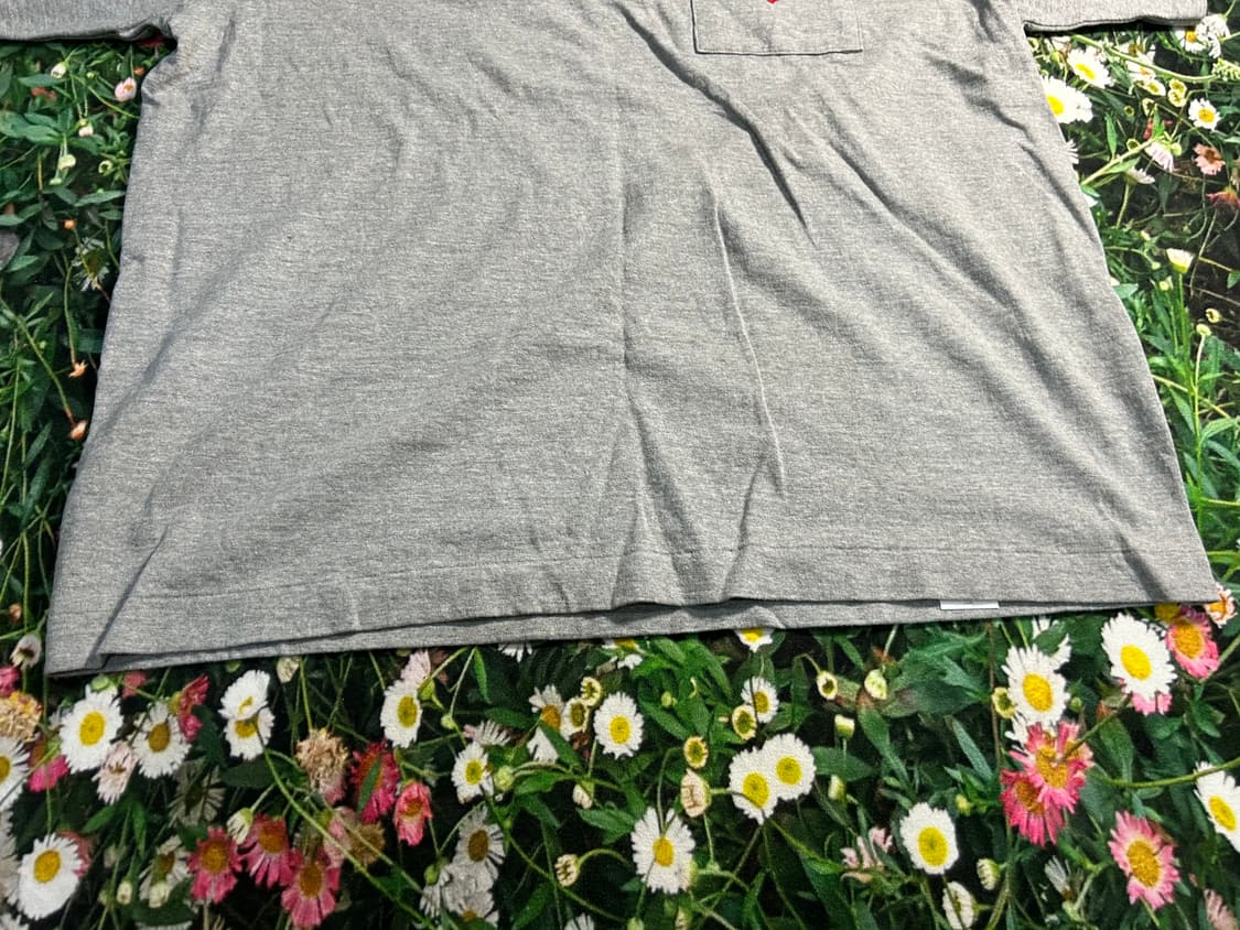 새상품) 휴먼메이드 하트 포켓 티셔츠 그레이 2xl 상품이미지3