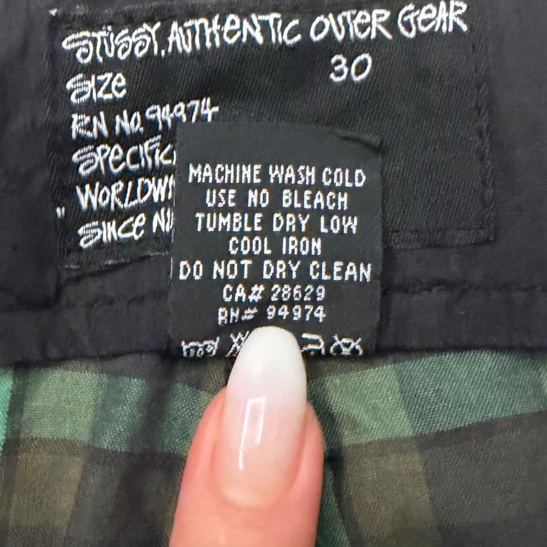 Stussy 스투시 00’s 체크 하프 팬츠 상품이미지6