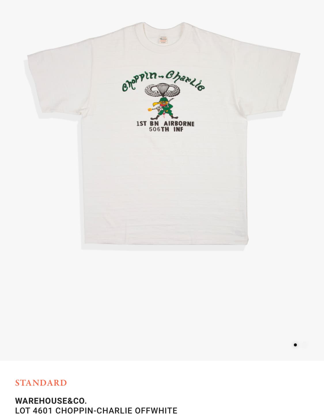 XL) 웨어하우스 lot4601 choppin charlie 티셔츠 상품이미지1
