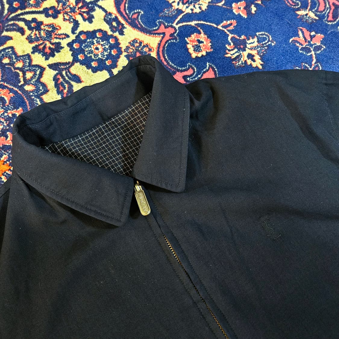 입생로랑 리버시블 시그니쳐 YSL로고 블루종자켓 100-105size 상품이미지2