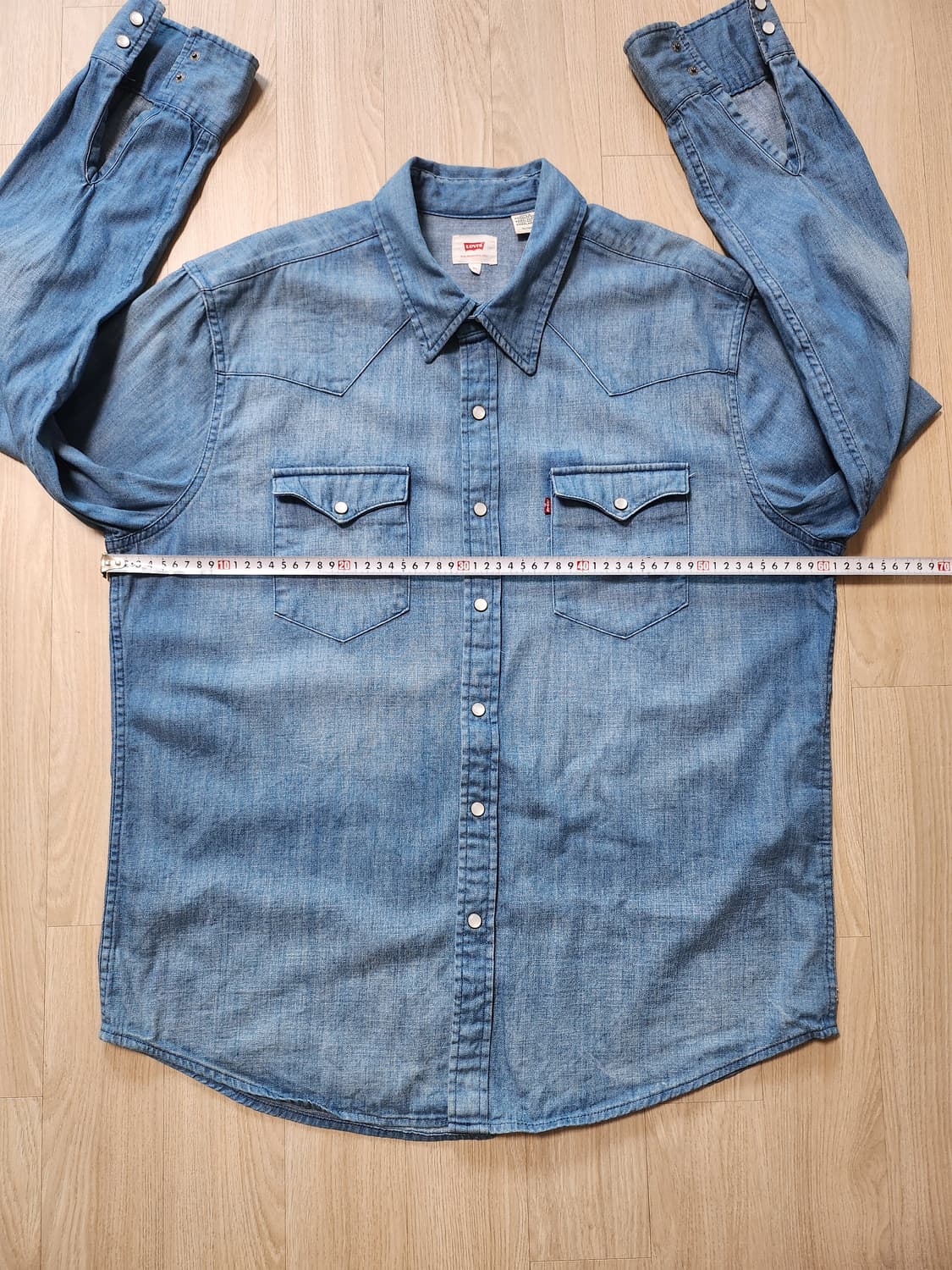 리바이스 워싱데님셔츠 (XL 상품이미지5