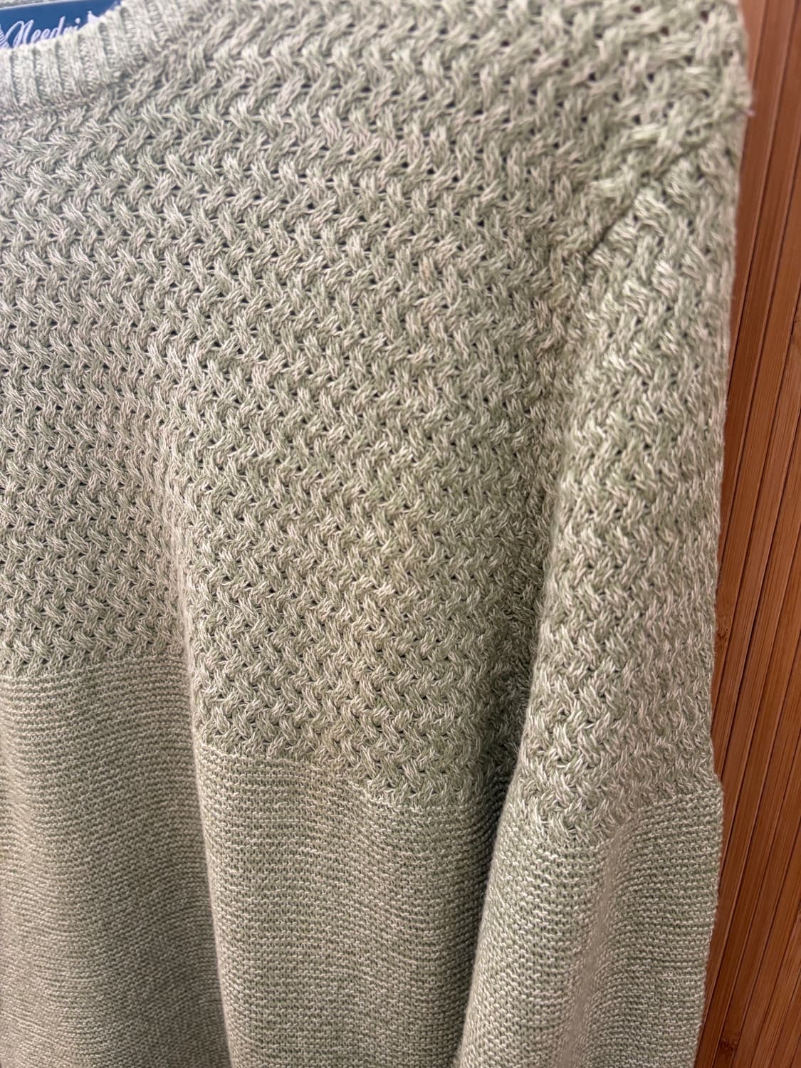 Soft Mint Basket Weave Cotton Knit 상품이미지5