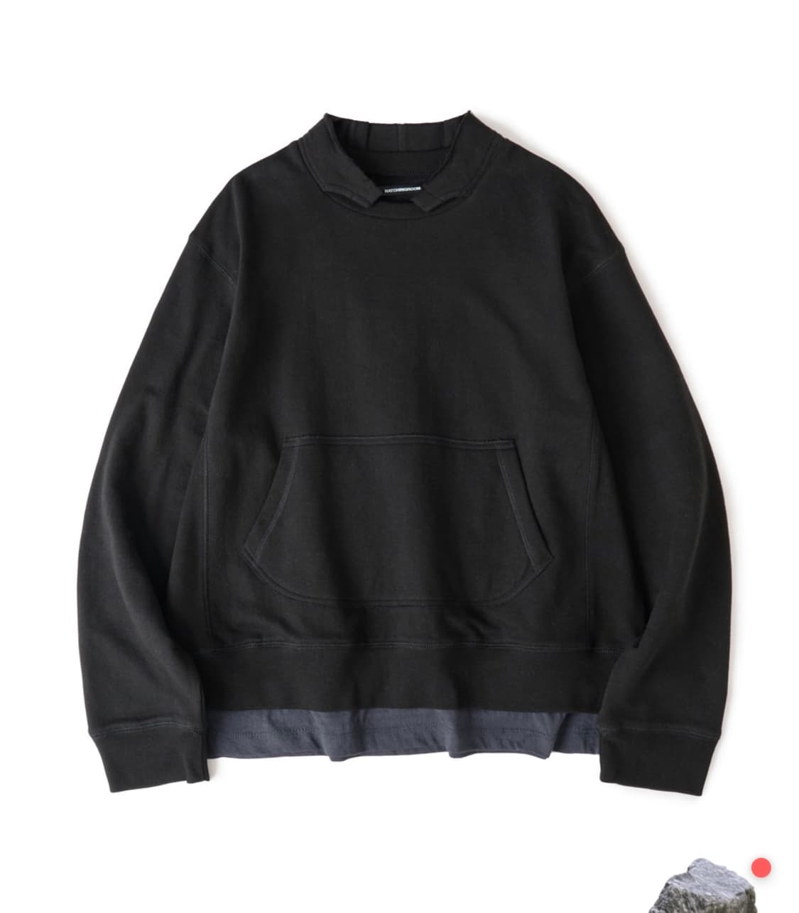 [3]해칭룸 overlay sweatshirt black 오버레이 맨투맨 상품이미지1