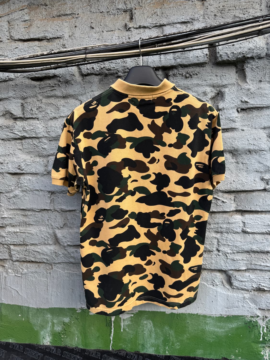 BAPE 베이프 황계 반팔 카라티(L) 상품이미지4