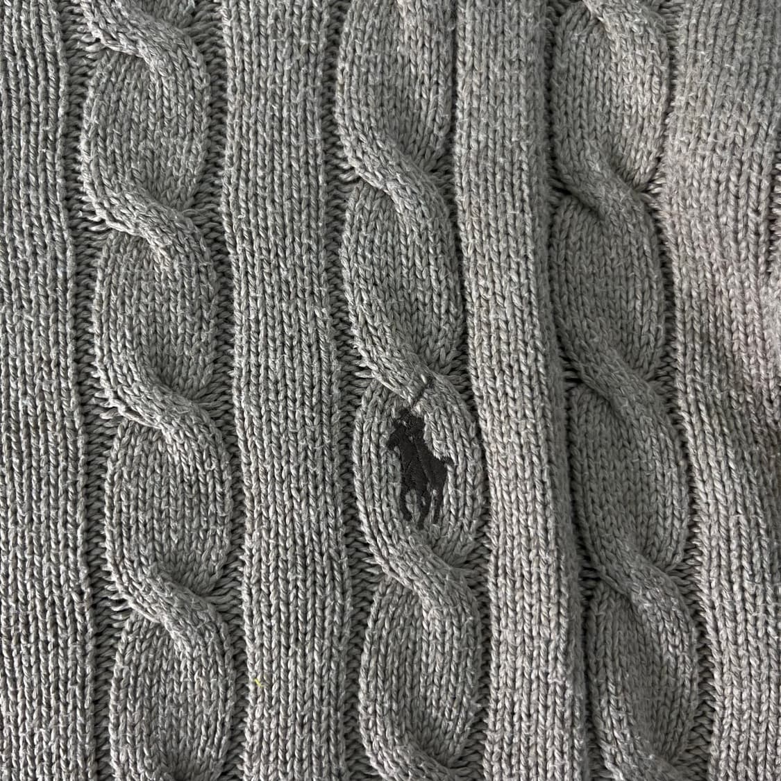 100 폴로랄프로렌 신형라벨 브라운 꽈배기 니트 상품이미지3