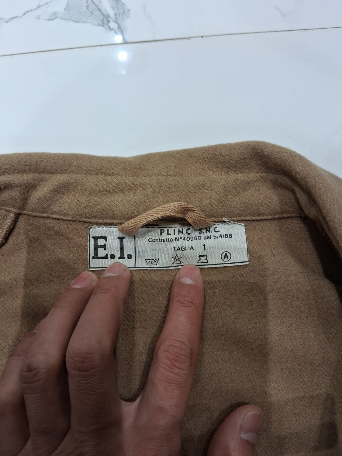 빈티지 이탈리아군 울셔츠자켓 상품이미지3