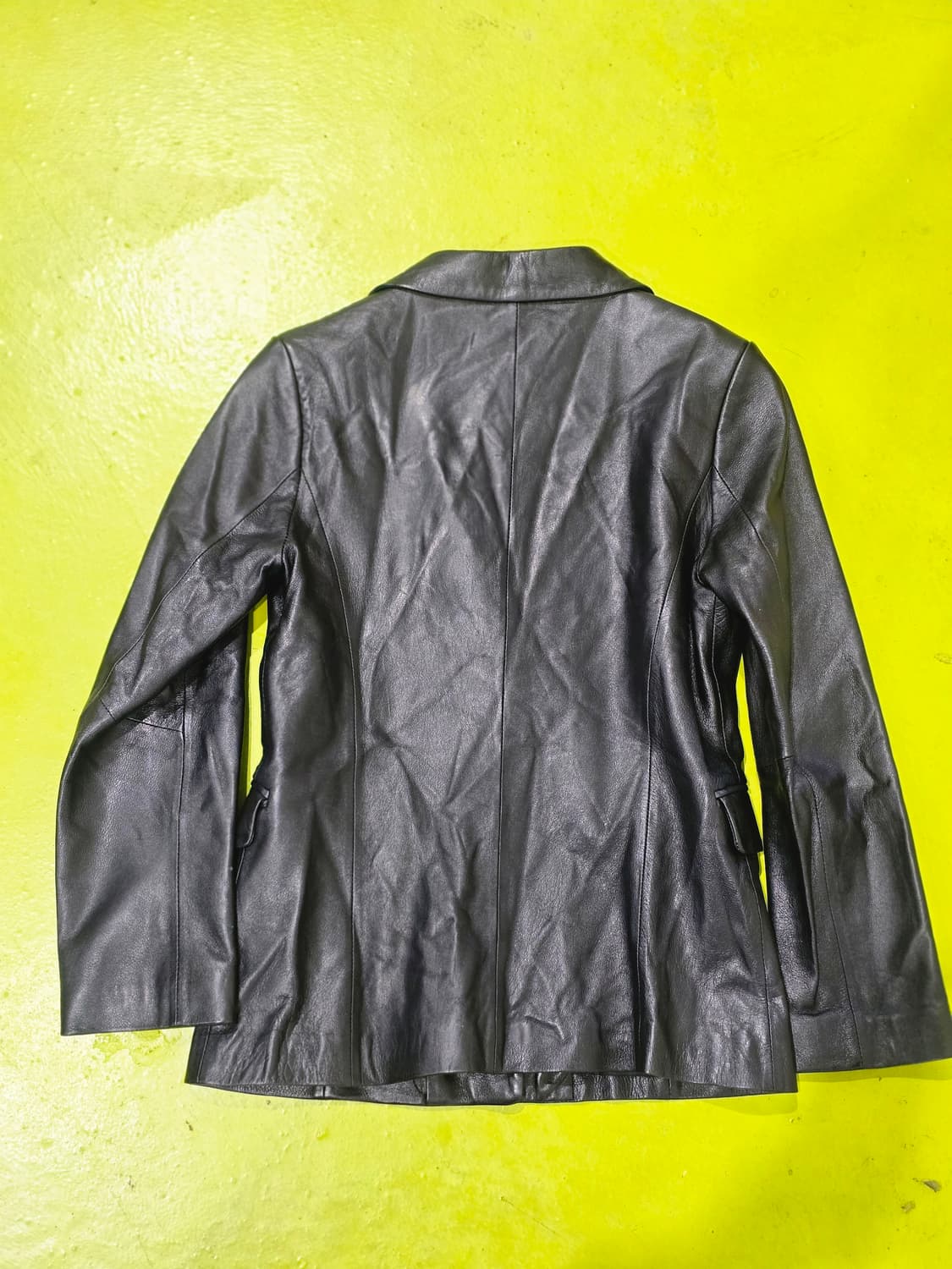 블랙 가죽 여성 자켓 상품이미지10