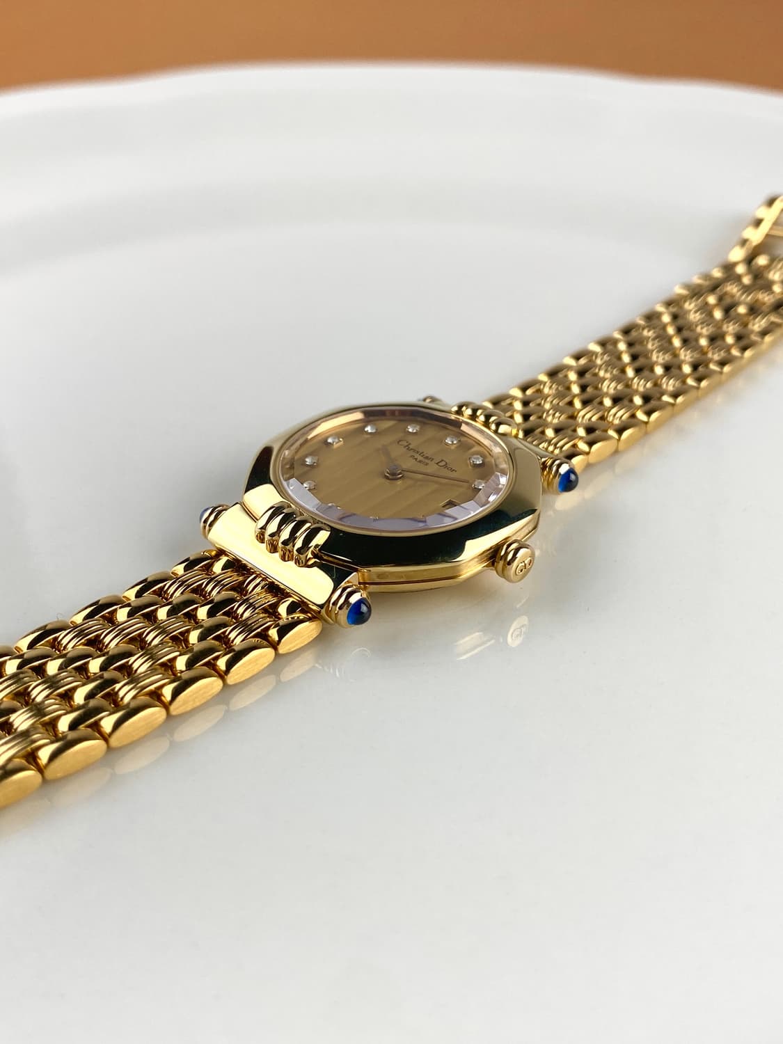DIOR round octagon gold watch 상품이미지5