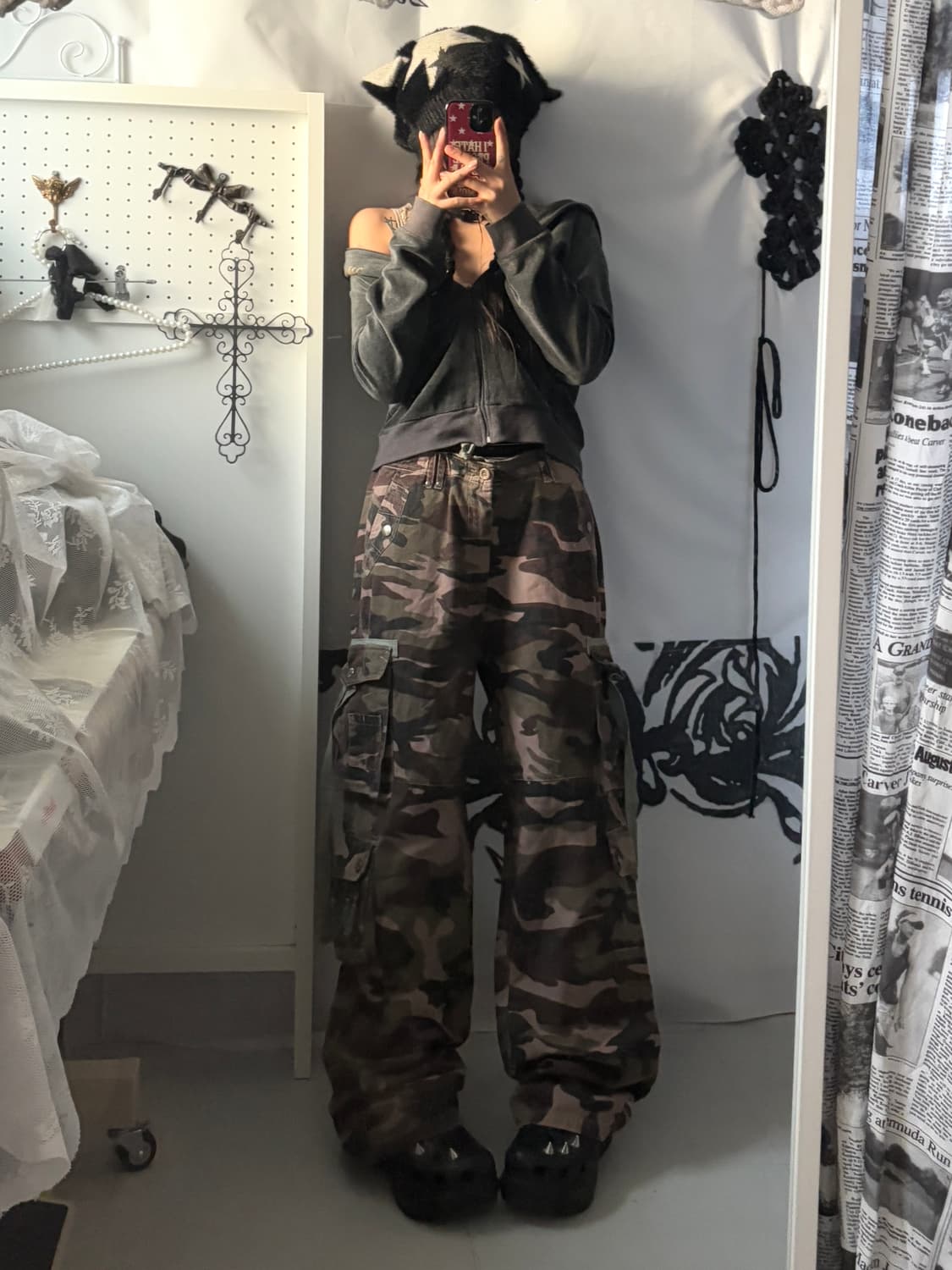 • Camo cargo pocket pants 상품이미지2