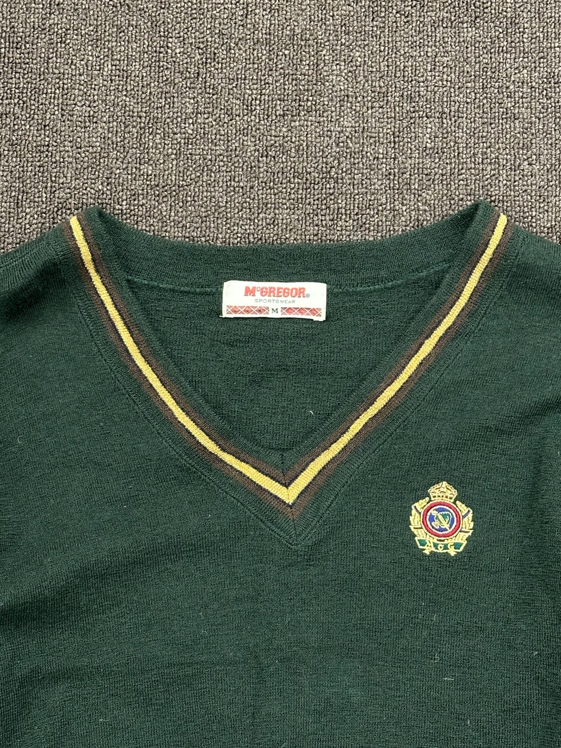 M)McGREGOR 빈티지 여성 브이넥 니트 스웨터 상품이미지2