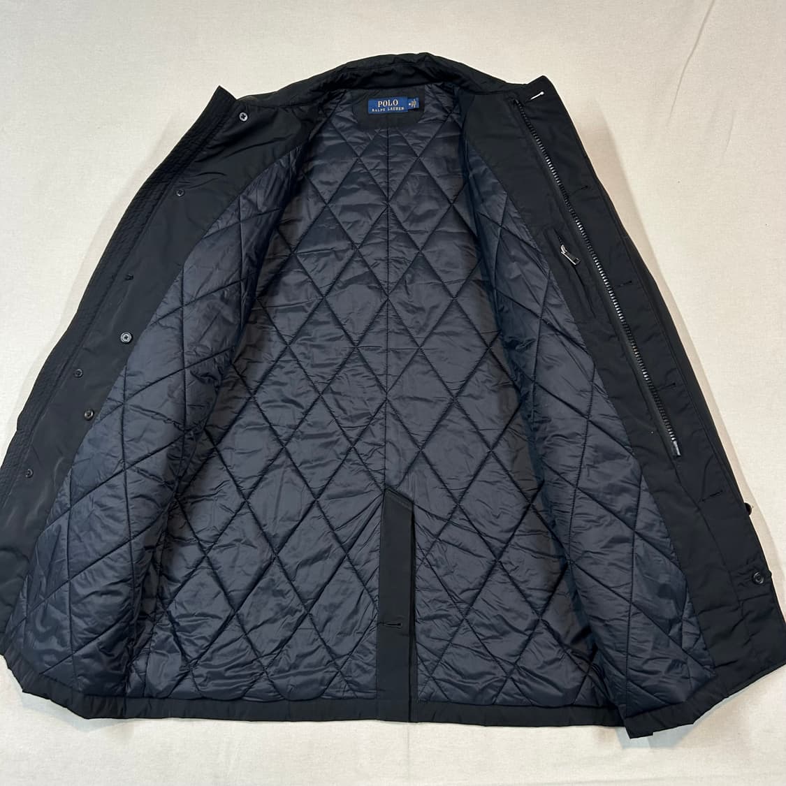 M) 폴로 랄프로렌 블랙 퀼팅 코트 자켓 상품이미지7