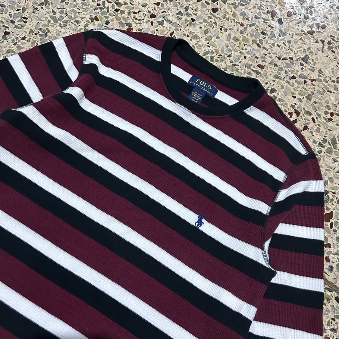 폴로 랄프로렌 스트라이프 와플티 상품이미지2