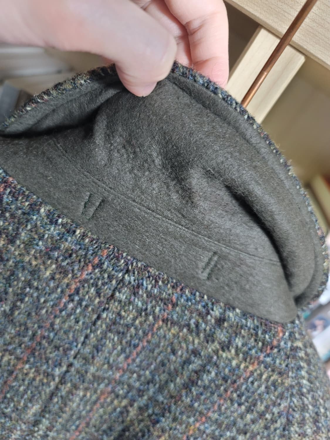 70년대 빈티지 던앤코 Dunn & co 해리스트위드 발마칸 코트 상품이미지5