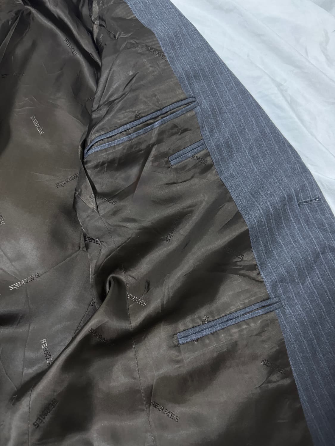 에르메스 울 스트라이프 블레이저 상품이미지6