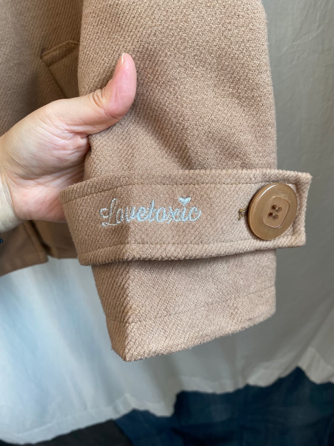 LOVETOXIC 브라운 하프코트(-66) 상품이미지7