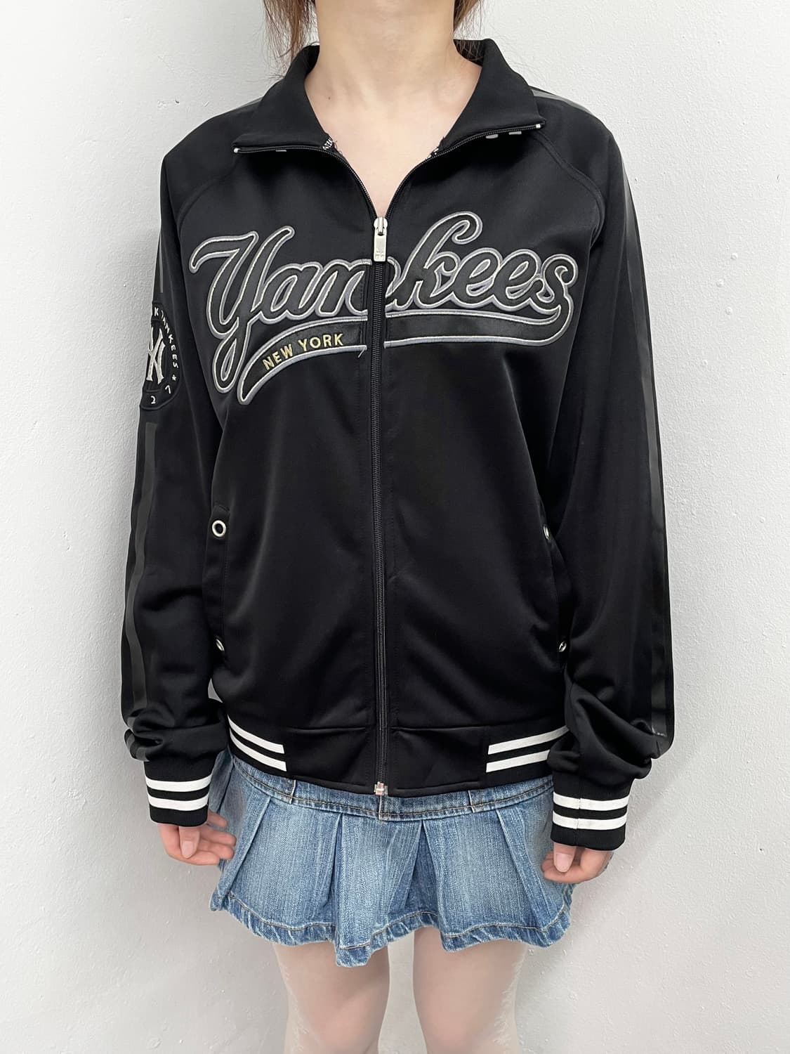 mlb 뉴욕양키즈 로고 집업 상품이미지2