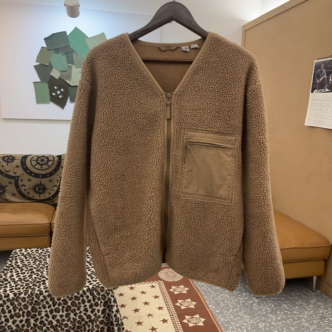 유니클로 U 캐주얼 폭닥 양털 후리스 집업 자켓 L C08839 상품이미지3