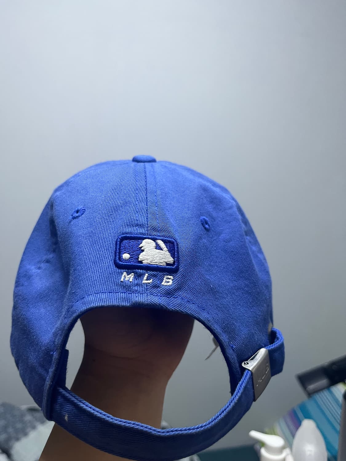 mlb 루키 언스트럭쳐 볼캡 LA (Blue) 상품이미지4