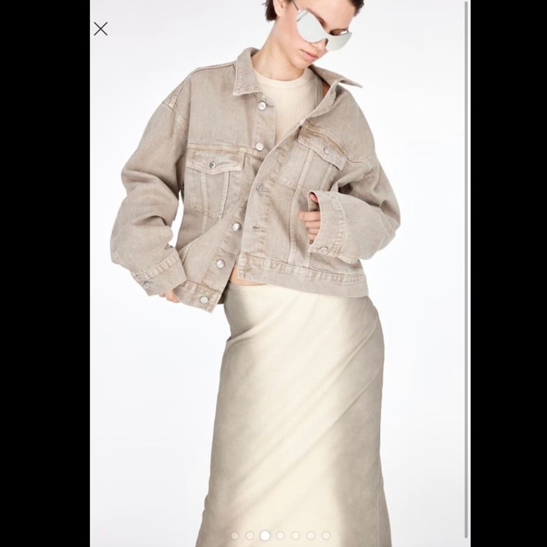 h&m 에이치앤엠 리브드 펜슬 스커트 (새상품) 상품이미지8