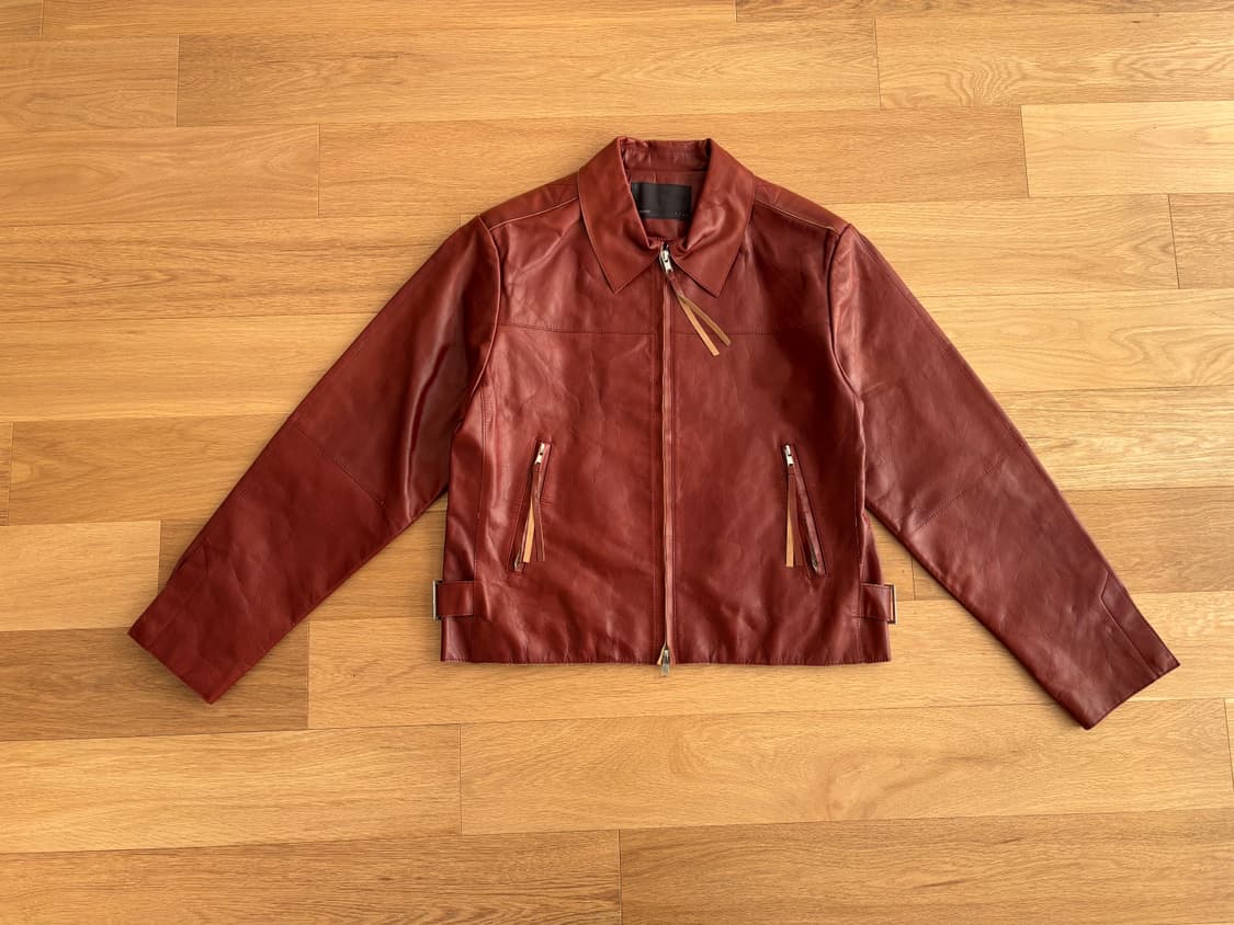 LEMARD 르마드 소가죽 자켓 레드 2사이즈 상품이미지3