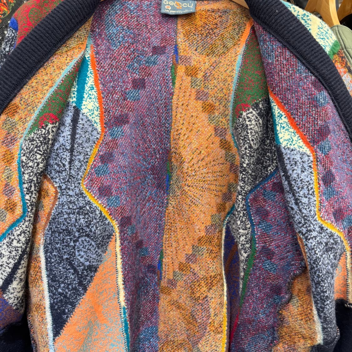 게쿠 메리노 울 케이블 니트 가디건 상품이미지3