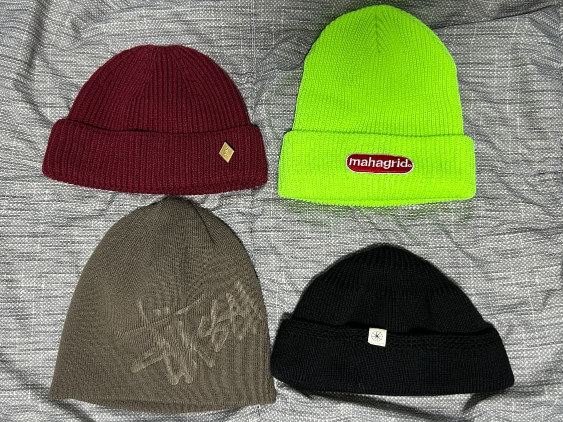 비니 일괄(스투시, 라모랭, 밀리어네어햇, 마하그리드) 상품이미지1