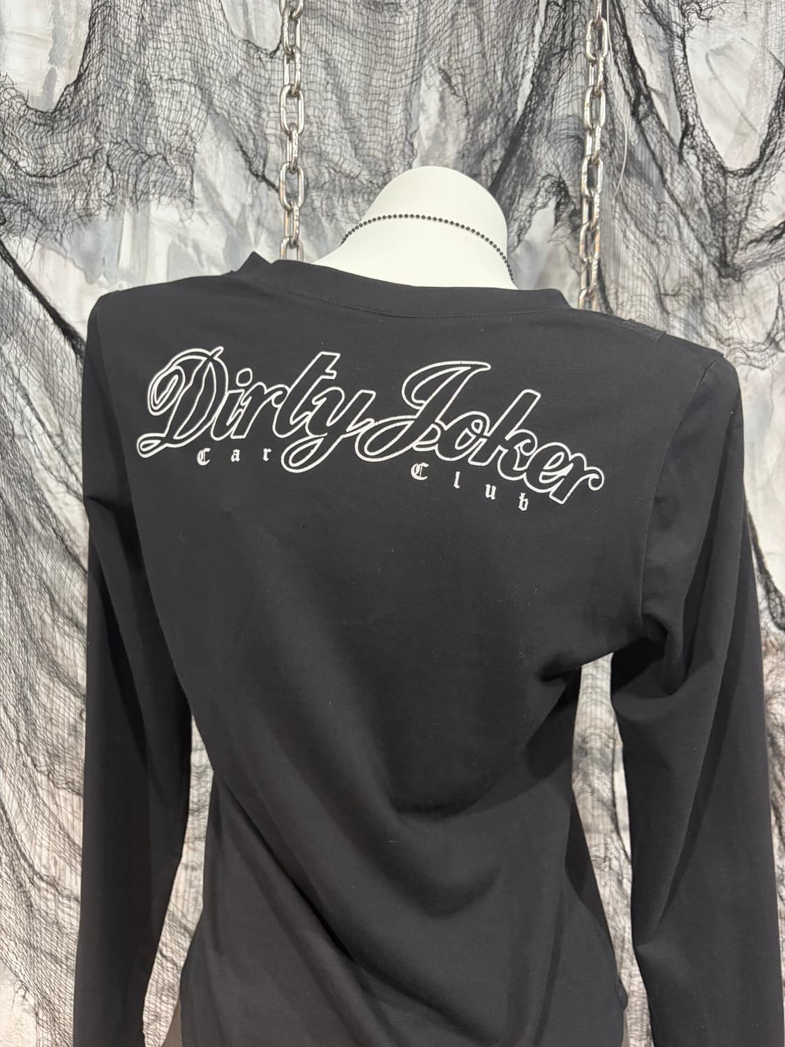 Y2K V-neck Layered buckel Long Sleeve 상품이미지8