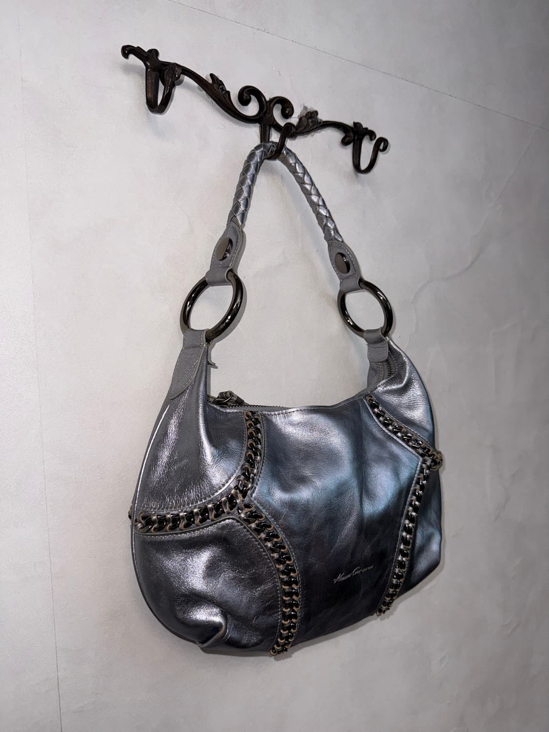 Kenneth Cole silver western stitch 숄더백 상품이미지2