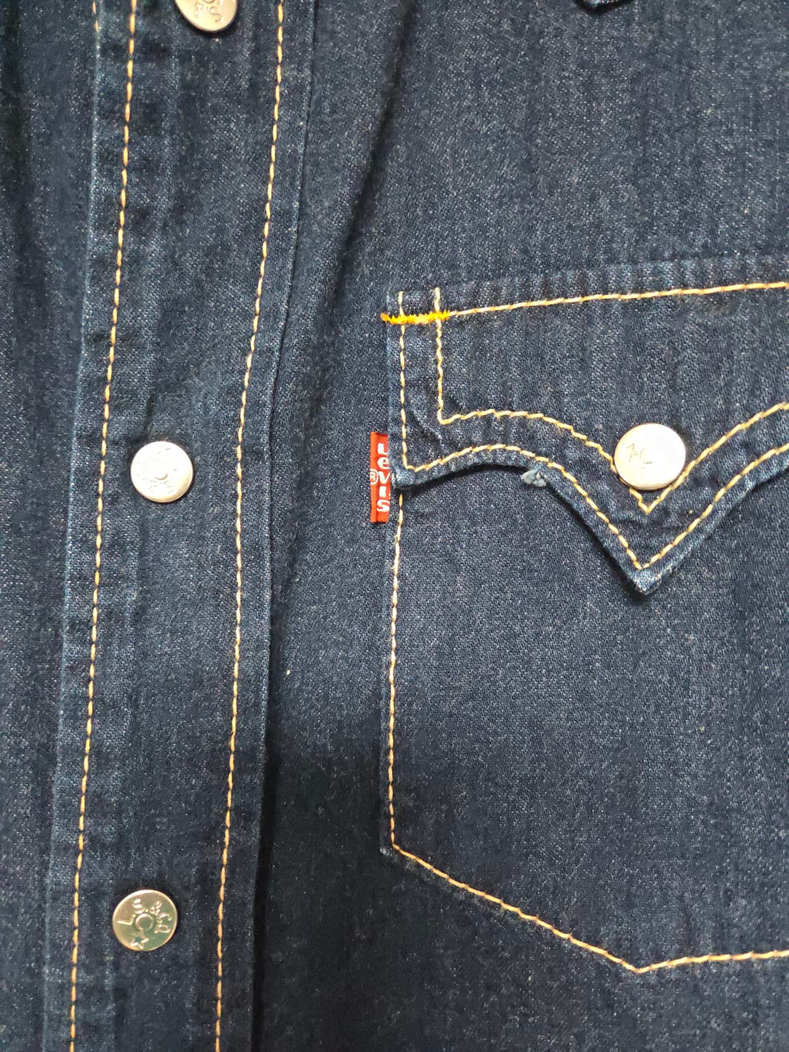 리바이스 LEVIS 타입원 웨스턴 데님셔츠 100 상품이미지4