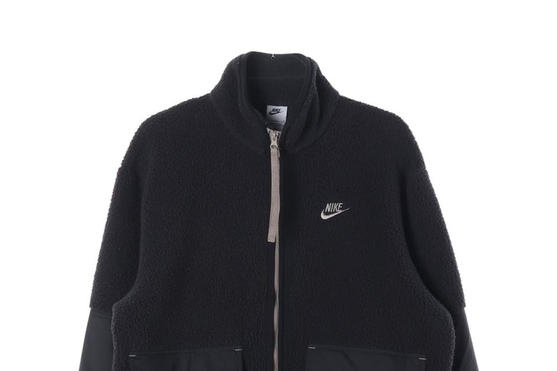 나이키 스우시 쉐르파 포켓 디테일 후리스 자켓 L 상품이미지3