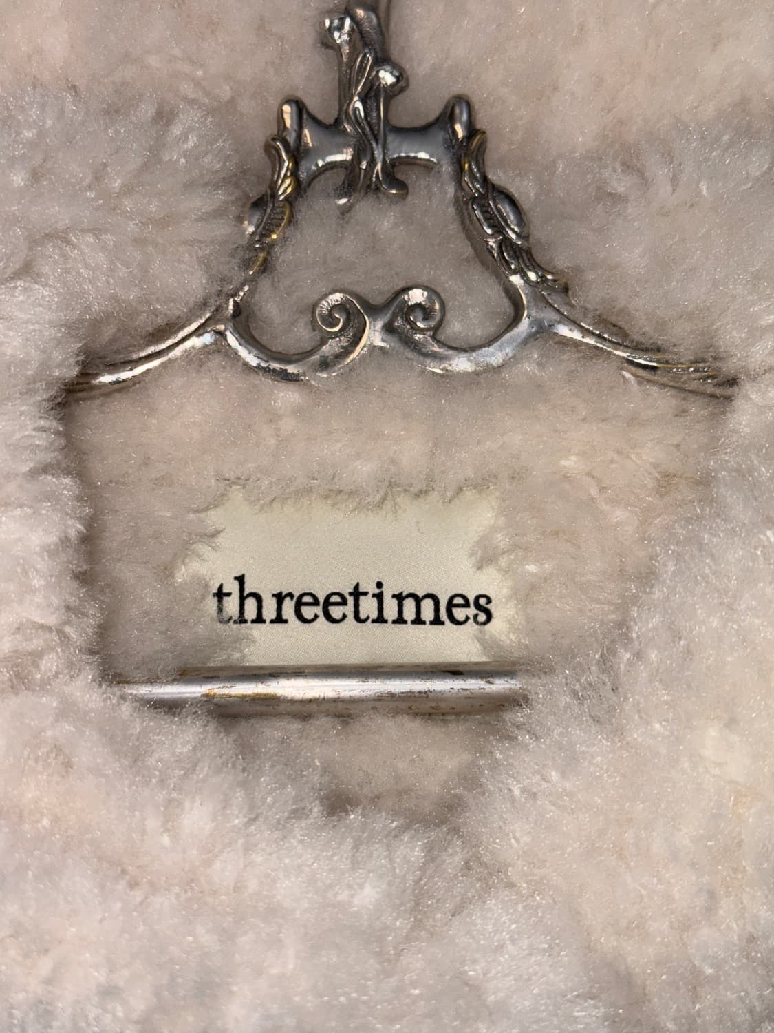 Threetimes Baby Hoodie Fur Coat ivory 상품이미지4