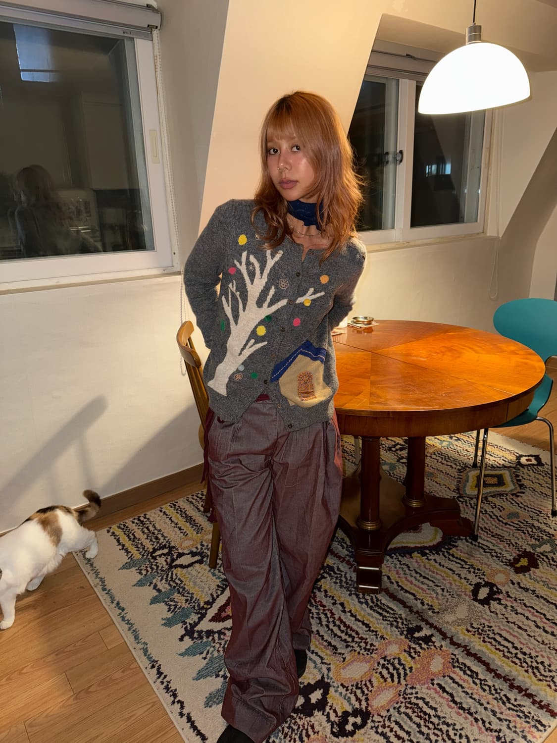 MAX&CO red detail pants 상품이미지1
