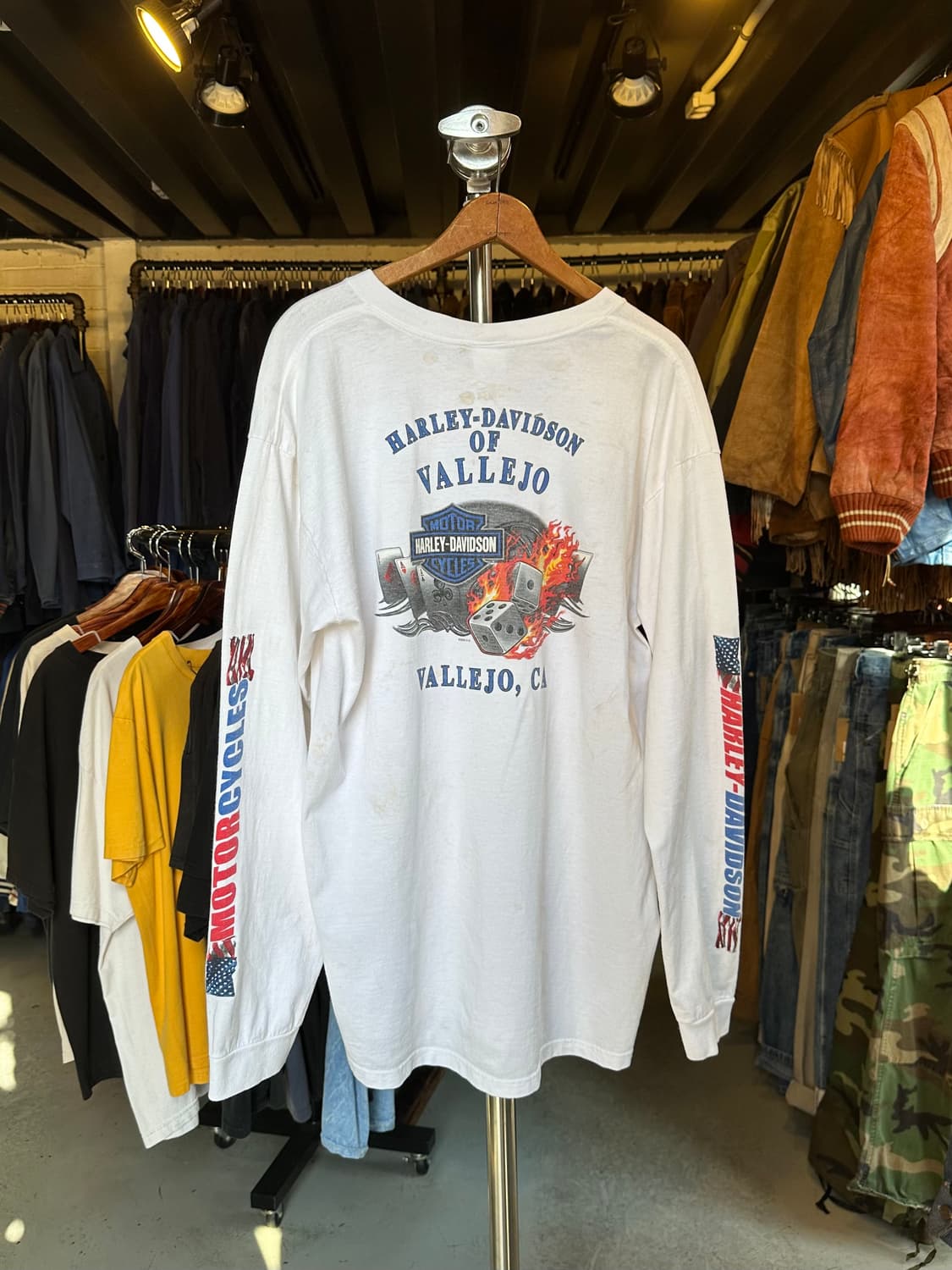 할리데이비슨 프린팅 롱슬리브 티셔츠 2007 made in usa 상품이미지2