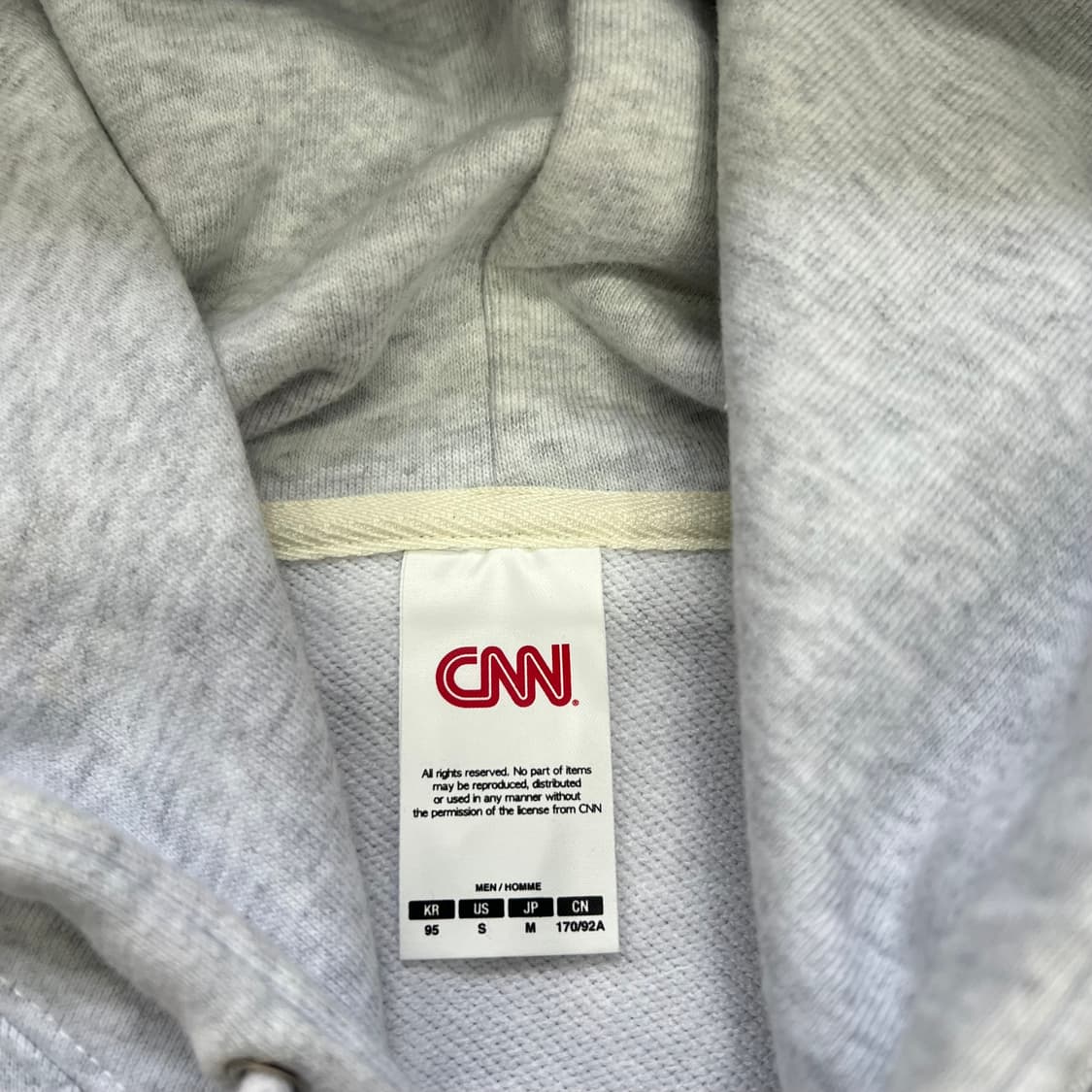 95) CNN 후드티 후드티셔츠 남녀공용 상품이미지5