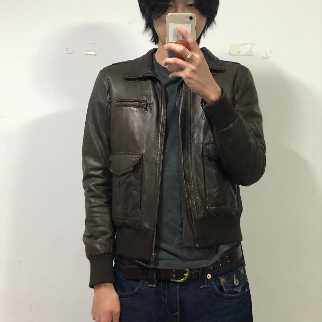 디젤 램스킨 레더자켓  상품이미지3