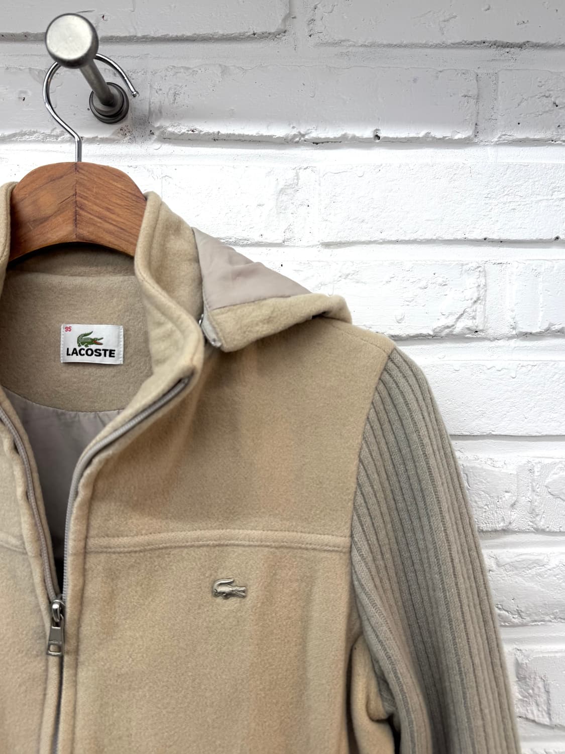 라코스테 베이지 모 니트집업 상품이미지4