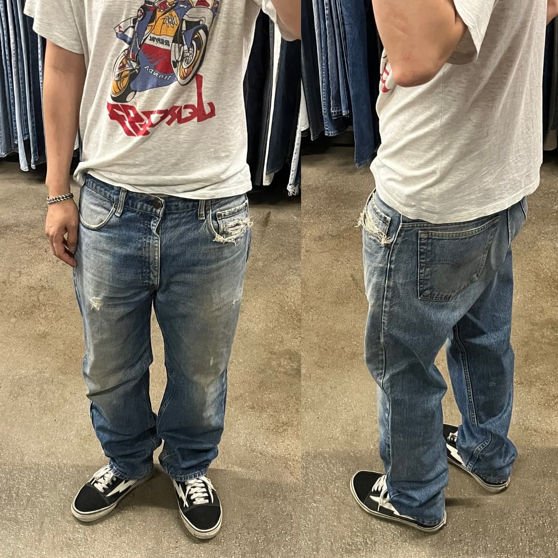 90s Levis505 데님 팬츠 (35“) 상품이미지7