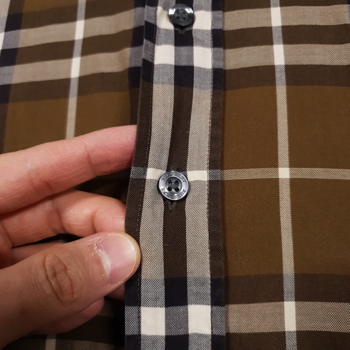 M) 정품 버버리 브릿 시그니처 노바체크 하프 반팔 셔츠 남방 상품이미지4