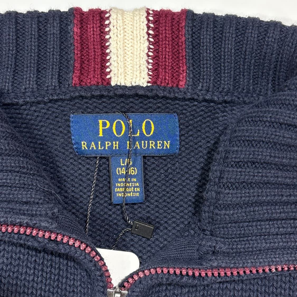폴로랄프로렌 네이비 집업 니트 가디건 상품이미지3