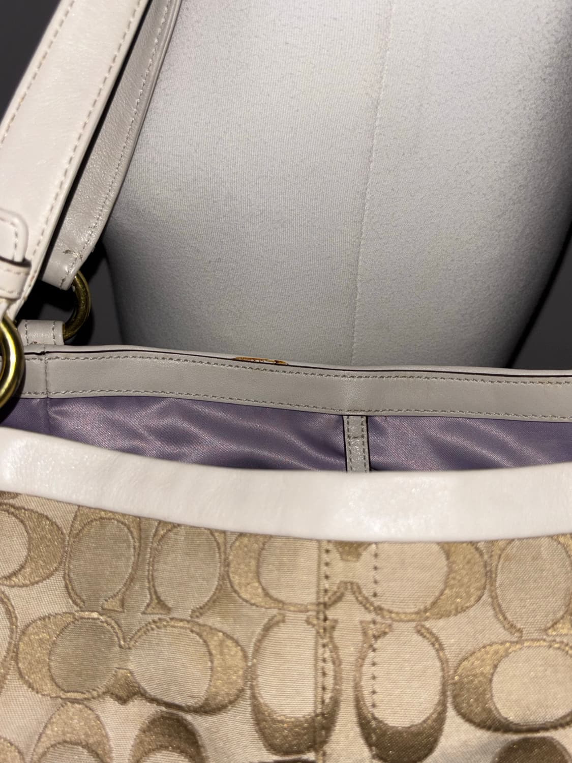 Coach vintage white shoulder bag 상품이미지8