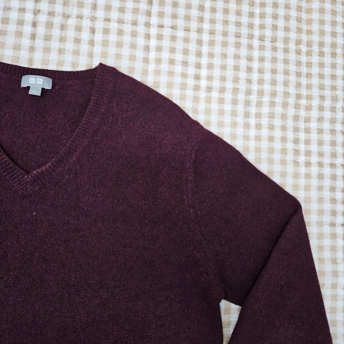 유니클로 울00 브이넥 니트 남자100 상품이미지3