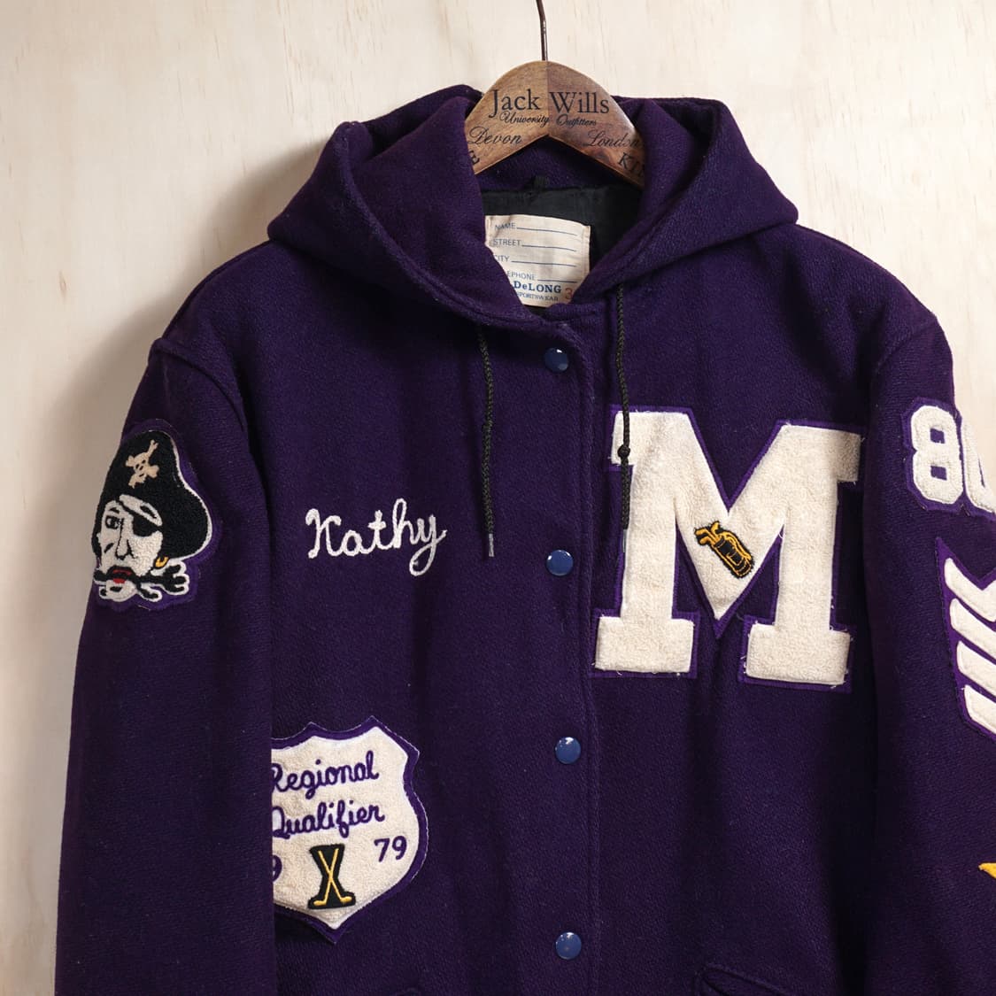 Delong 미국 우먼 바시티 자켓 상품이미지2